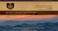 Desktop Screenshot of buffalocreekvacationsnc.com